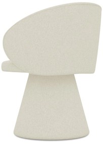 Scaun de sufragerie crem tapițat Uala – Makamii