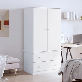 vidaXL Dulap „ALTA”, alb, 90x55x170 cm, lemn masiv de pin