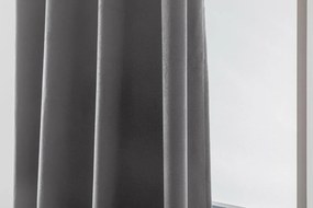 Draperie din catifea opaca Culoare gri deschis, VELVET 140x250 cm