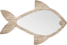 Oglinda de perete, din lemn, forma de peste, Fish