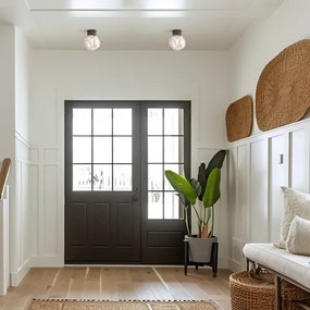 Plafonieră LAVA 1xG9/8W/230V bronz/bej fumuriu