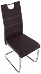Scaun de sufragerie Abalia New (maro + Crom). 808098