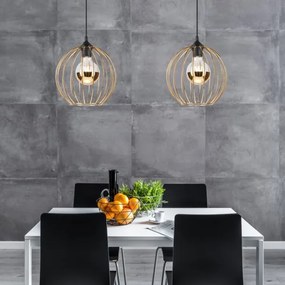 Lustră pe cablu ZOYA 1xE27/60W/230V aurie