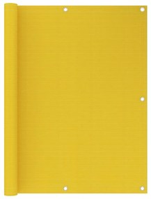 vidaXL Paravan de balcon, galben, 120 x 400 cm, HDPE
