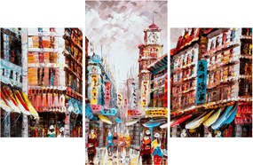 Tablou - Hong Kong, pictură în ulei (90x60 cm)