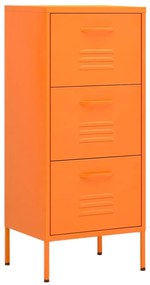 336183 vidaXL Dulap de depozitare, portocaliu, 42,5x35x101,5 cm, oțel
