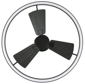 Ventilator LED dimabil Lucci Air 516124 CESSNA LED/36W/230V 3000/4000/5000K negru + telecomandă