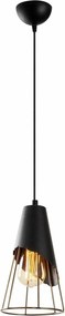 Lustra SIVANI TEL-MR-828, negru, metal, 17x44-124 cm