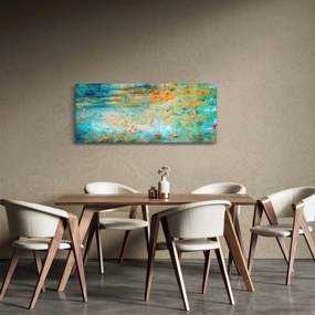 Tablou - Abstract albastru (120x50 cm)