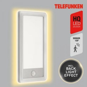 Aplică LED de exterior cu senzor Telefunken 313904TF LED/16W/230V IP44