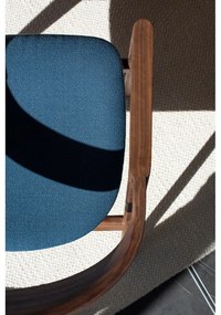 Scaun de dining albastru/maro Muna – Gazzda