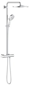 Sistem de dus Grohe Rainshower SmartActive, termostat, aparent, 310 mm, anti-calcar, anti-oparire, crom - 26647000