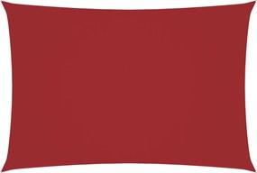vidaXL Pânză parasolar, roșu, 3x6 m, țesătură oxford, dreptunghiular