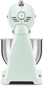 Mixer planetar SMEG SMF03PGEU, 800 W, 4,8 l, 10 viteze, Functie de pornire treptata, Verde pastel