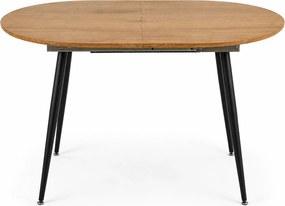 Masa extensibila COLORADO, stejar auriu/negru, 120/160x80x74 cm