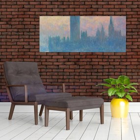 Tablou - Claude Monet, The Houses of Parliament, Sunset, reproducere (120x50 cm)