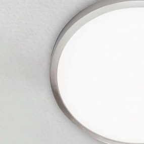 Plafoniera LED design slim LERO round D-30cm 4000K argintie
