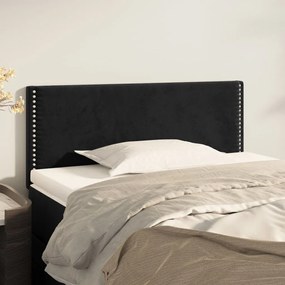 345920 vidaXL Tăblie de pat, negru, 100x5x78/88 cm, catifea