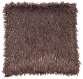 Pernă, gri-maro-taupe/argint, 45x45, FOXA TYP 4