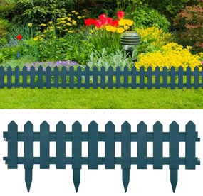 Borduri de gazon, 25 buc., verde, 10 m, PP