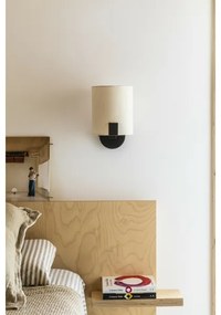 Lampă LED de perete FARO 20053 NILA 1xE27/15W/230V + LED/3W crem/negru