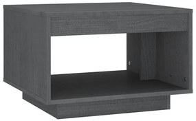 808505 vidaXL Măsuță de cafea, 50x50x33,5 cm, gri, lemn masiv de pin