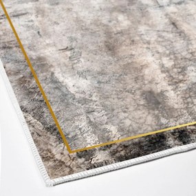 Covorașe de baie gri-maro 2 buc. 60x100 cm – Foutastic