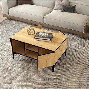 Masuta cafea Susana living culoare nuc deschis 90 cm