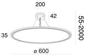 Suspensie Cosmos Maytoni Led, Alb, MOD057PL-L54W4K, Germania