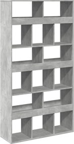 vidaXL Bibliotecă, gri beton, 100x33x187,5 cm, lemn prelucrat