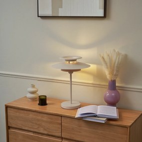 Lampă de masă retro bej din oțel 45 cm - Pauly