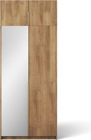 Dulap Alera II with top extension – Hinged – cu oglindă – 100x58x250 cm – Stejar Artisan – Alera II with top extension – Hinged Dulap – Varianta 1