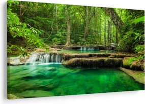 Tablou - Cascada verde (90x60 cm)
