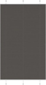 vidaXL Jaluzea plisată negru 120x200 cm Lățime țesătură 119,4 cm