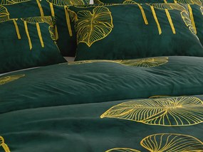 Lenjerie de pat din microplus VENECIA verde Dimensiunile lenjeriei: 70 x 90 cm | 140 x 200 cm