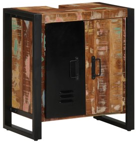 vidaXL Dulap de baie cu ușă Maro 55 x 35 x 60 cm Lemn masiv recuperat