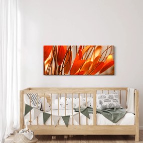 Tablou - Frunze înflorite (120x50 cm)
