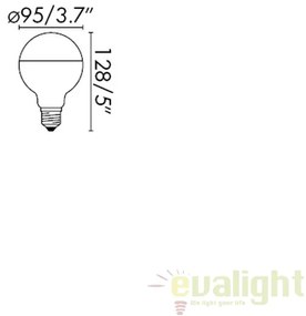 Bec LED decorativ G95 MIRROR E27 4W 2700K 17271