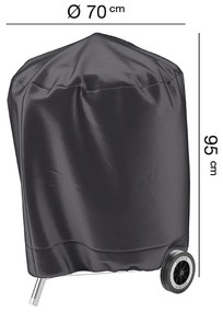 Husa AeroCover pentru gratar tip Kettle cu carbune, 70x70x95 cm, antracit