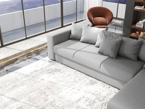 Colțar extensibil dumonde cu ladă de depozitare si sezut confortabil din spuma high-density, Gloria Enjoy Grey II 320x183 cm