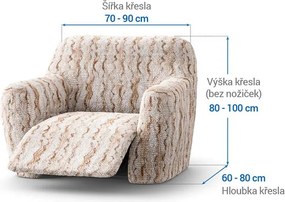 Gaico Huse bielastice OCEANO NOU bej fotoliu de relaxare (l. 70 - 90 cm)