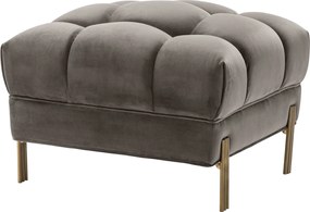Taburete design elegant design LUX Sienna, catifea gri 113390 HZ