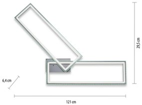 Leuchten Direkt 14635-55-LED FELIX 34,5W/230V RGB plafonieră dimabilă cu DO