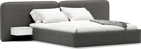 Set Pat Latte Tapitat cu Saltea 140/160/180x200cm - 140x190