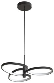 RIBBON Lustră LED pe cablu, 25W, 230V, 4000K, negru