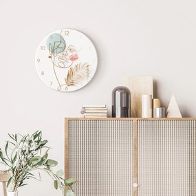 Ceas de perete din sticlă ø 30 cm Feminine line - Styler