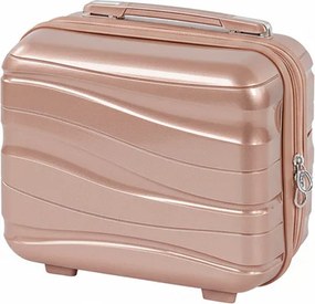 TraveLux Voyager valiză mică de mână cu capac dur 26x31x14 cm aur roz
