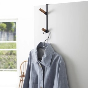 Cuier de ușă negru-natural din metal 1,5 cm Tower – YAMAZAKI