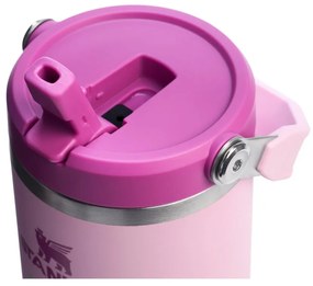 Termos roz din oțel inoxidabil 890 ml IceFlow™ Flip Straw 2.0 Tumbler Cherry Blossom – Stanley