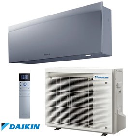 Aparat de aer conditionat inverter Daikin Emura 3 FTXJ50AS + RXJ50A, 18000 BTU, 36 m², A++, Wi-Fi, R-32, Gri
